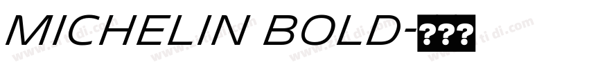 Michelin Bold字体转换
